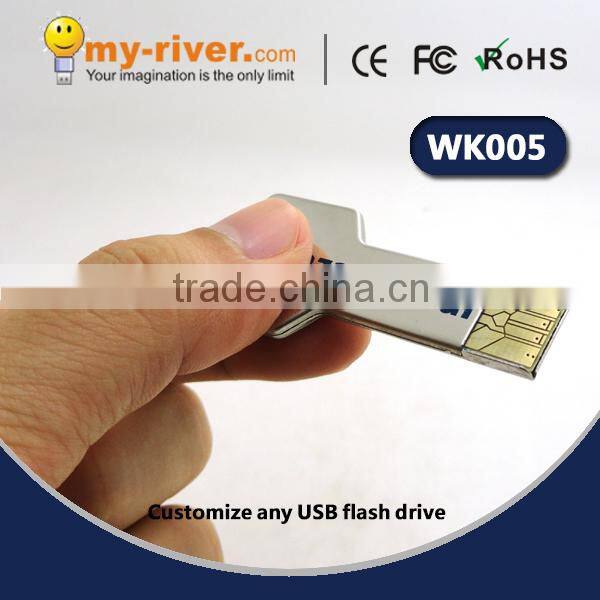 Promotion key shape usb key 8gb wholesale customize