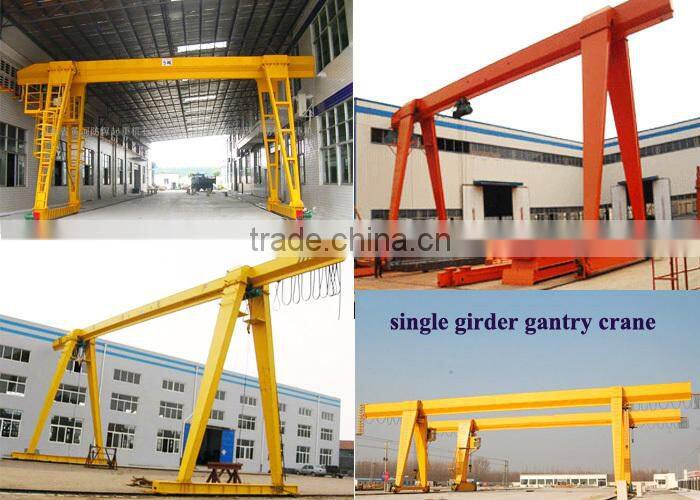 Electric hoist single girder gantry crane, hoisting gantry machine