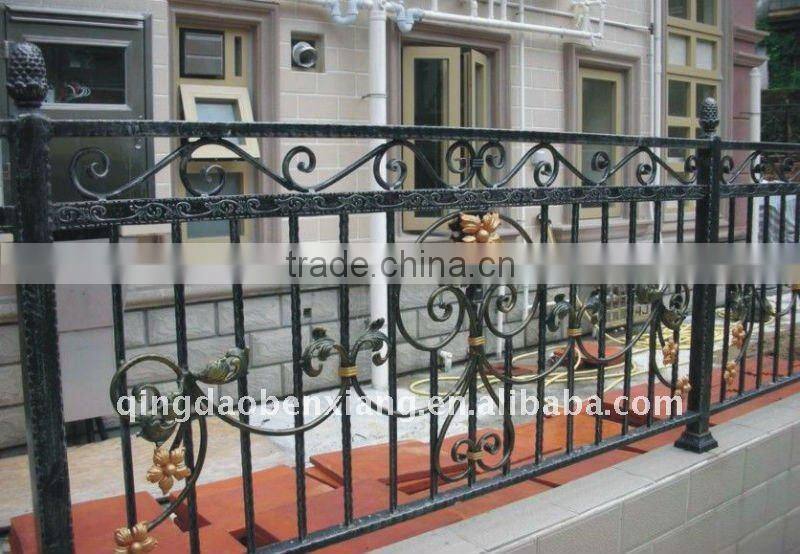 wrought iron fence,stairing,guardrail