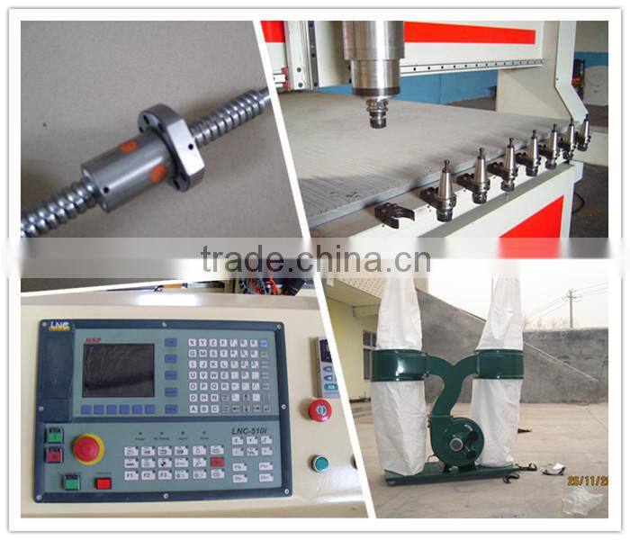 ATC multi-head sculpture wood carving cnc router machine