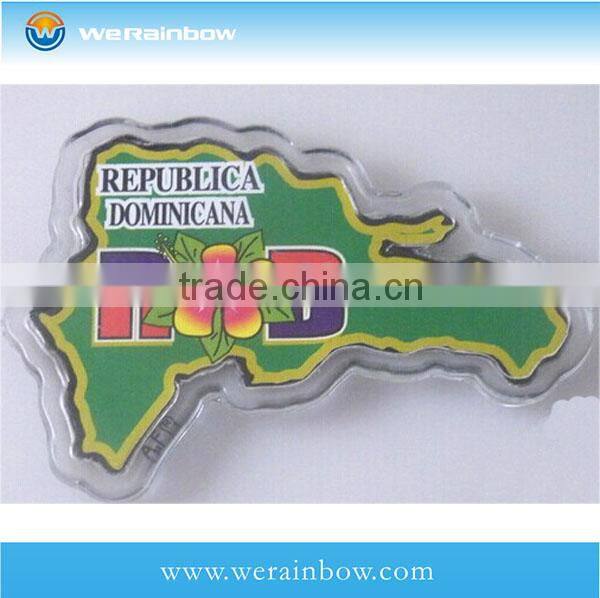 design and custome map fridge magnet