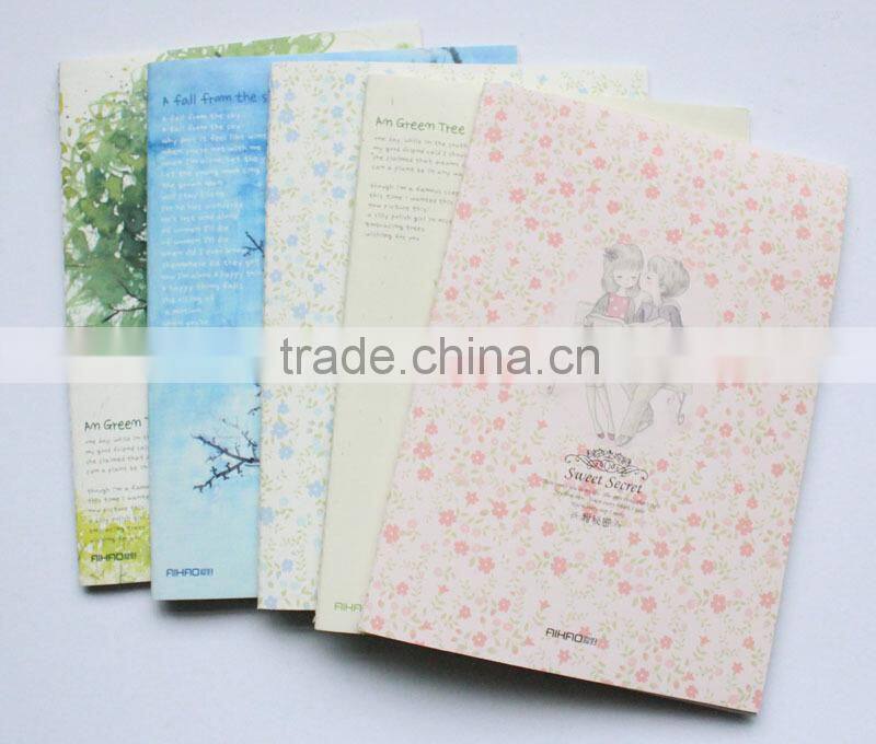 customized printable clear pvc notebook cover