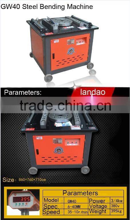 GW40 Rebar Bender Automatic Construction Steel Bar Bending Machine