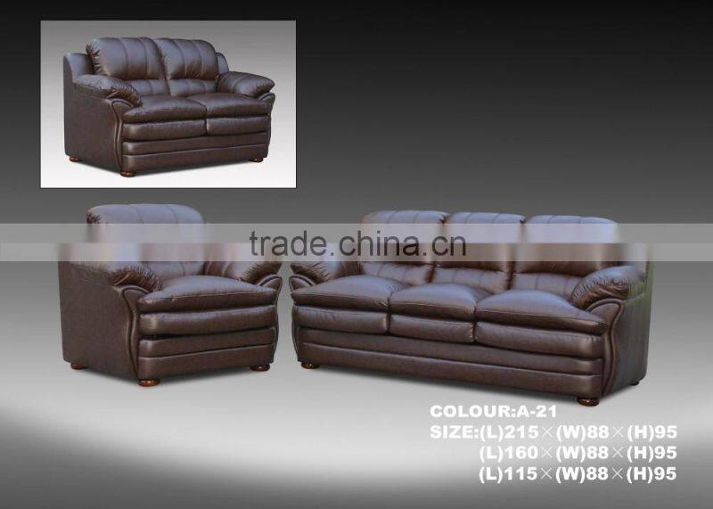 fashionable genuine modern leather sofa made in China
