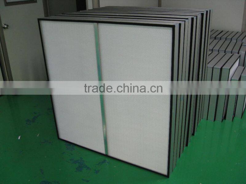 H13 Hepa Filter/Mini-Pleat Panel Air Filter for air filtration equipment