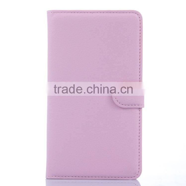 Hot Selling Ultra Thin Lichee PU Leather Case Wallet Folio Flip Cover for Samsung GALAXY Note Edge N915