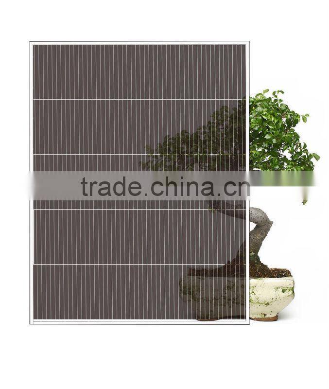 30% Transparent 100W A-Si Thin Film Transparent Solar Panel for Bus Stop