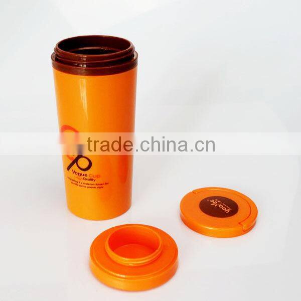 400 ml Food Grade PP Plastic Vacuum Bottle With Tea holder