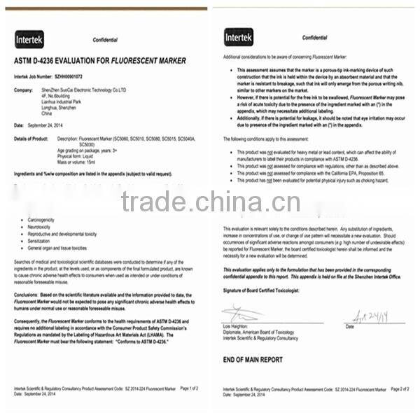 6 mm nib refillable marker pen