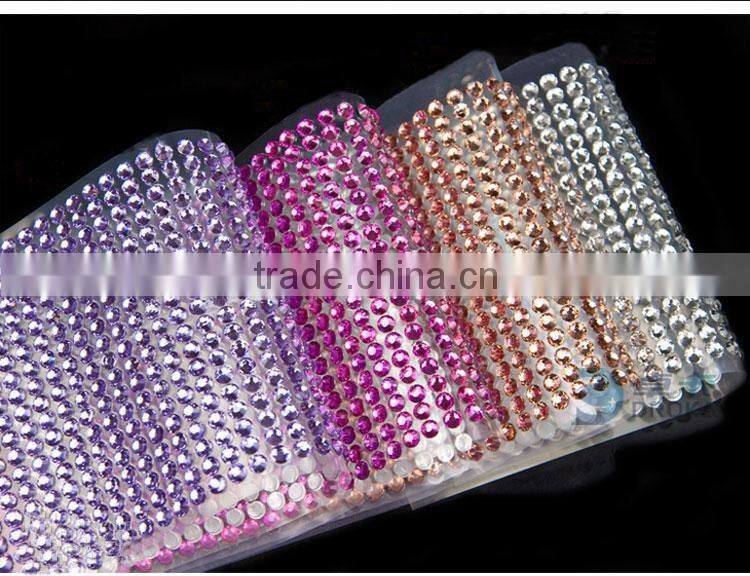 Hot Sale self-adhesive acrylic sticker diamond crystal sticker