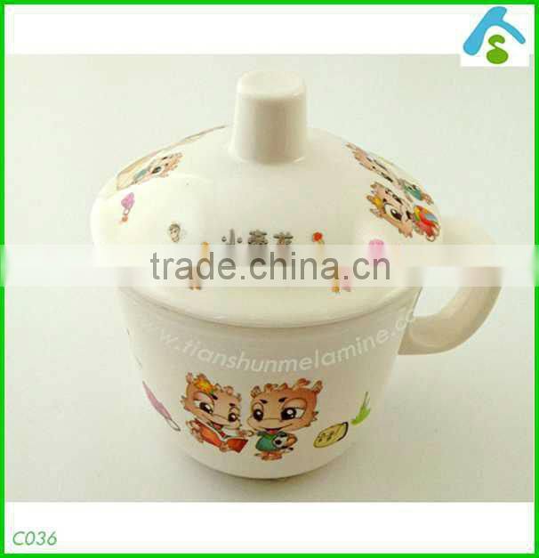 plastic cup with handle and lid , kids drinkware