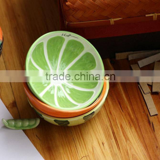 Wholesale High quality Creative Lovely Fruit ceramic bowl/child bowl