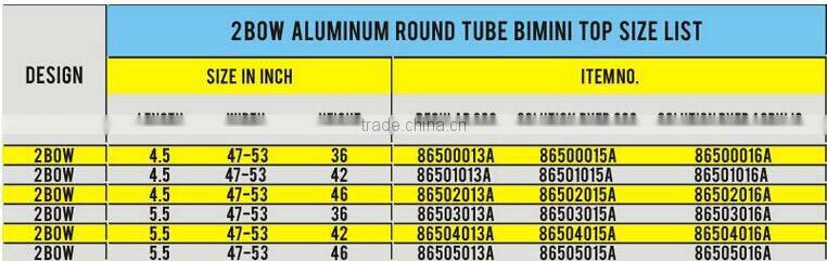 Marine grade navy blue 2 bow bimini top for sale