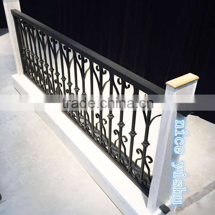 Cheap prefab decorative wrought iron fence panels for sale