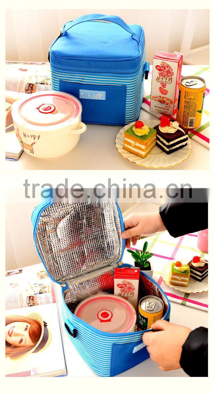 2015 new design 6 can picnic insulated cooler lunch bag