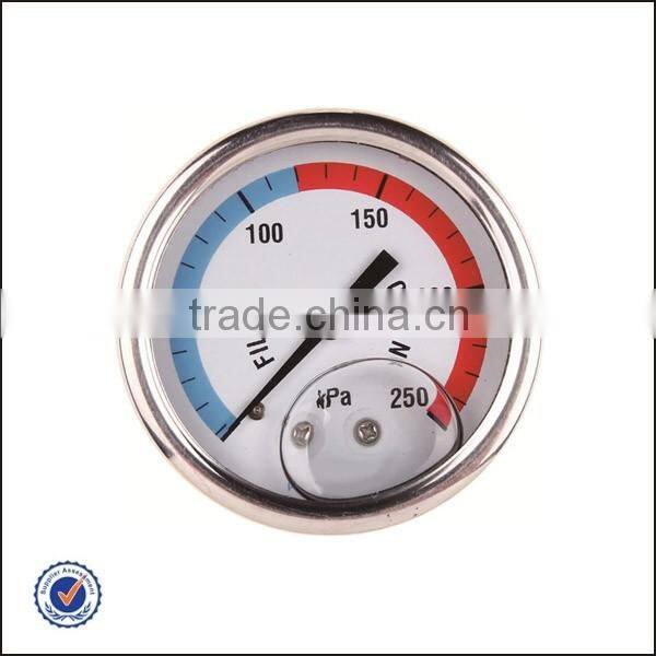 Pressure Gauge Back Mounted With Oil