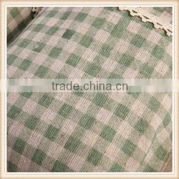 Jute linen wall hanging storage bag