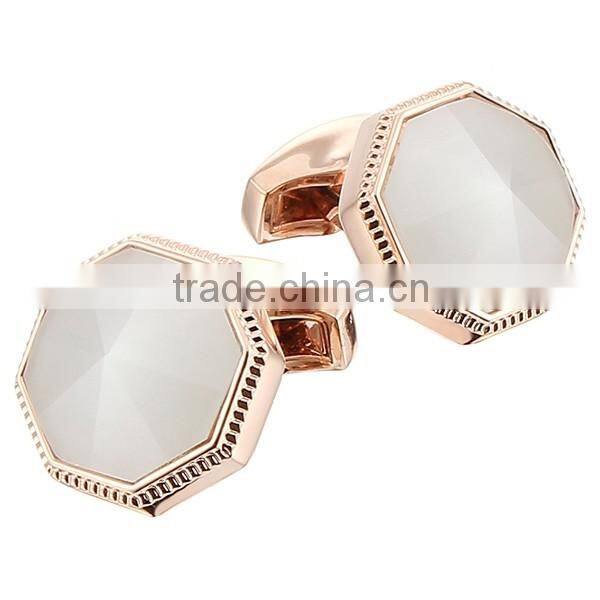 2016 Top Sale Novelty Stone Mens Cufflinks