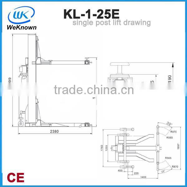 Hydraulic Two Post Car Lift for Auto Garage