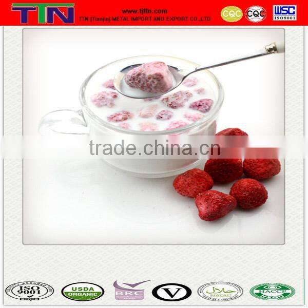 TTN hot sales certified wholesale freeze dried fruits strawberries