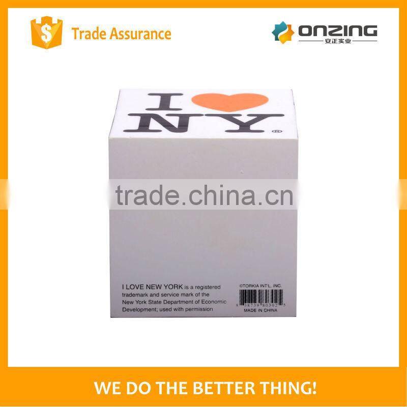 Custom printed paper block note cube memo cube
