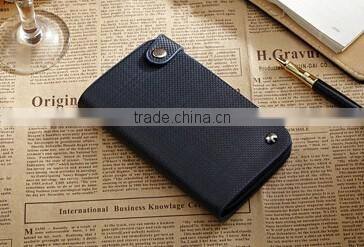 Best quality cow hide leather practical pocket credit card case holder