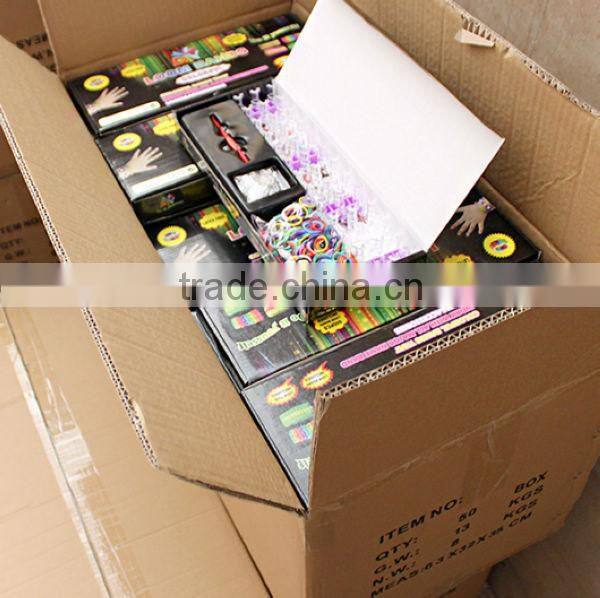 Candy Color Loom Rubber Bands Charm Bracelet ZTSA-B117