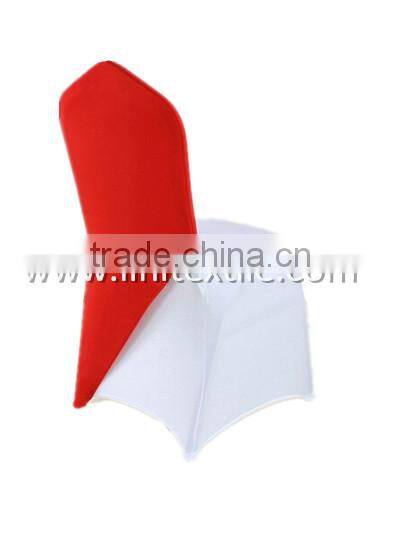 Polyester four way stretch spandex chair cap chair cover hood for wedding marriage decoration