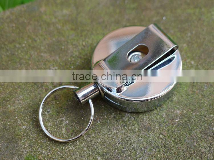 Promotion gifts Wholesale cheap OEM metal retractable keychain key finder
