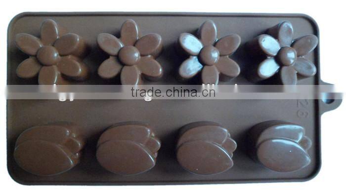 Yuanrong Hot sell silicone chocolate mold animal shaped chocolate mould