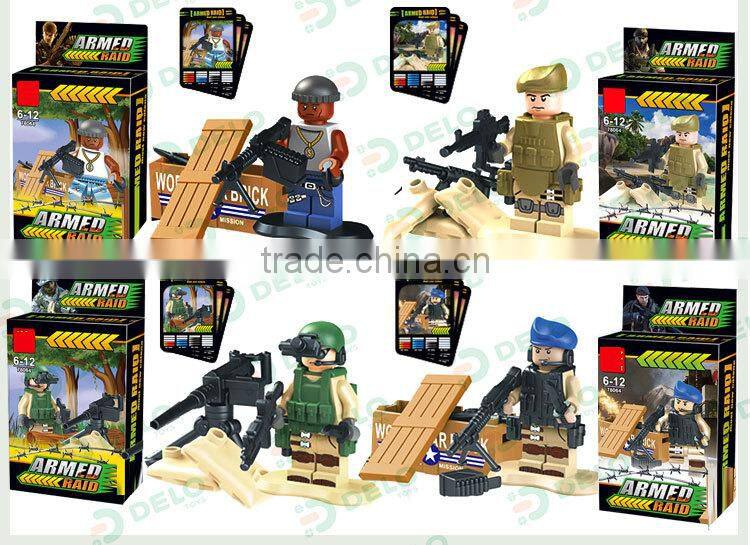 buy online china plastic toy soldiers set building blocks military set DE0084020