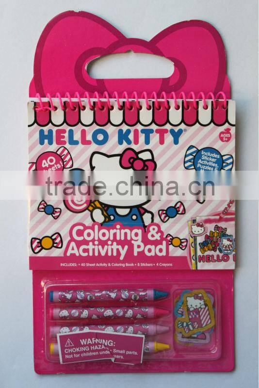 coloring & activity pad stationery set