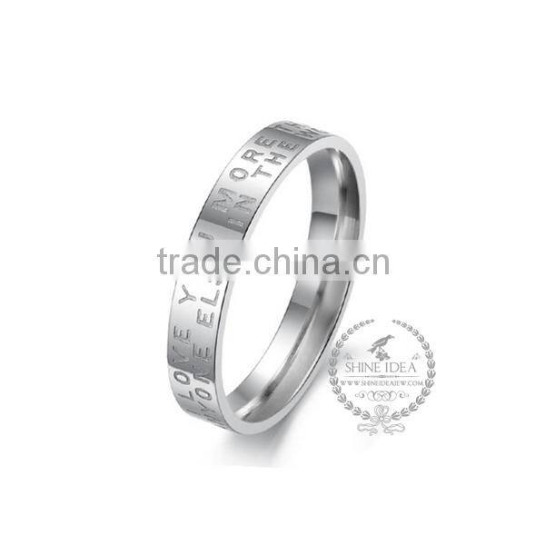 3MM-5.5MM Stainless steel lover words ring fashion couple ring wedding jewelry 6260487