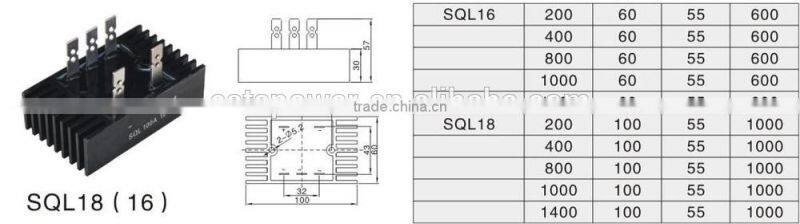 SQL16 three-phase bridge rectifier SQL16 SQL18
