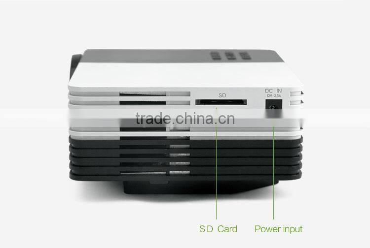 Portable power bank support 1080p led projector moble phone hdmi usb vga sd slot hd cinema mini projector