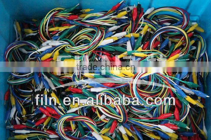 colourful iron battery alligator clip with wire