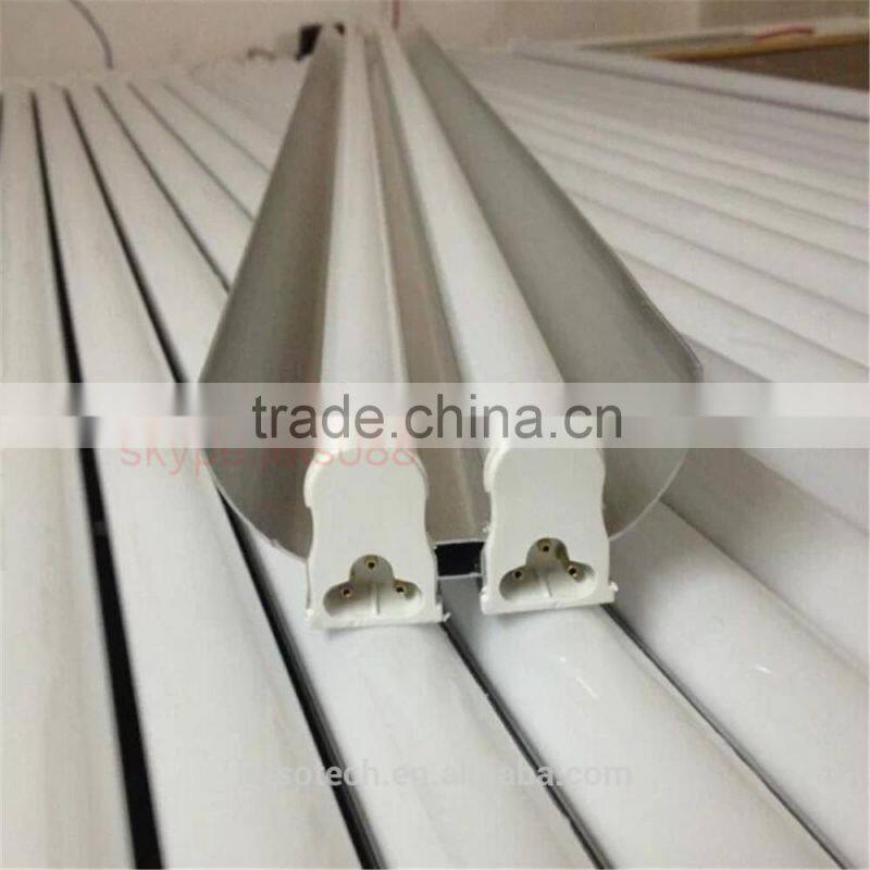 2016 good price 9w 18w 24w 36w 48w led tube light t5 1000lm 600mm 1200mm 1500mm 4ft double sided led tube with milky cover