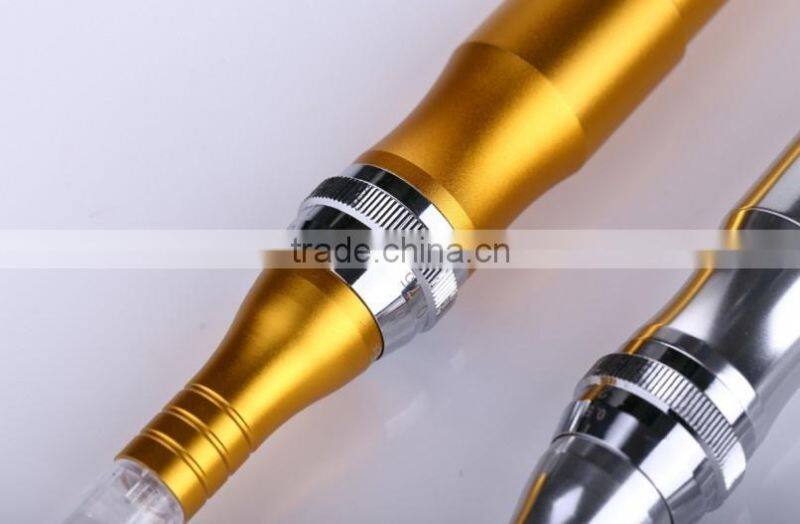Newest ZGTS derma pen/ Rechargeable derma pen with 12 needles and nano needles