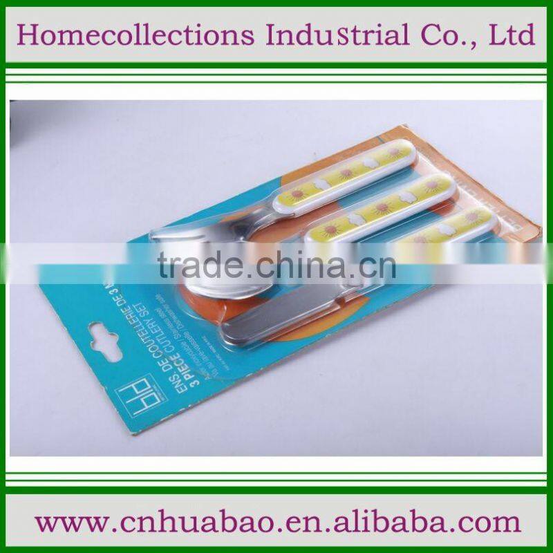 2016 custom-made melamine baby cutlery set, baby bloomer sets