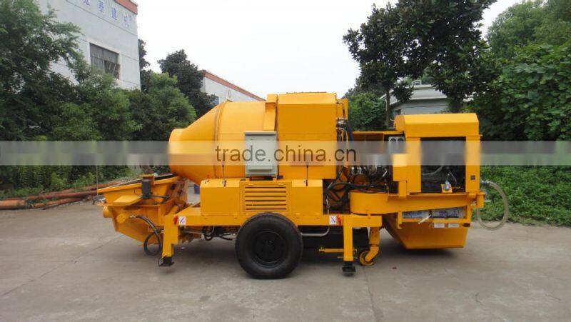 Diesel Concrete mixing and concrete pumping all-in-one machine