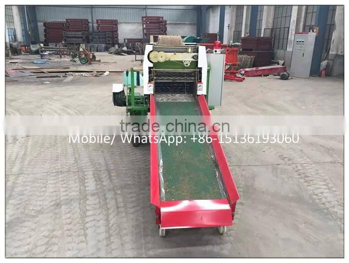Factory supply automatic mini round grass hay baler machine for sale