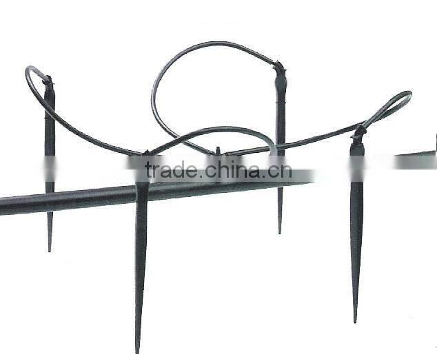 drip irrigation 4 outlet with flow control stake