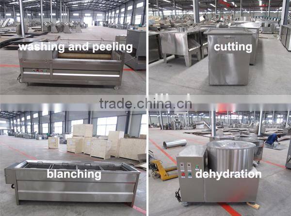 150kg/h snack machine semi automatic frozen fried potato sticks producing factory/ french fries production line