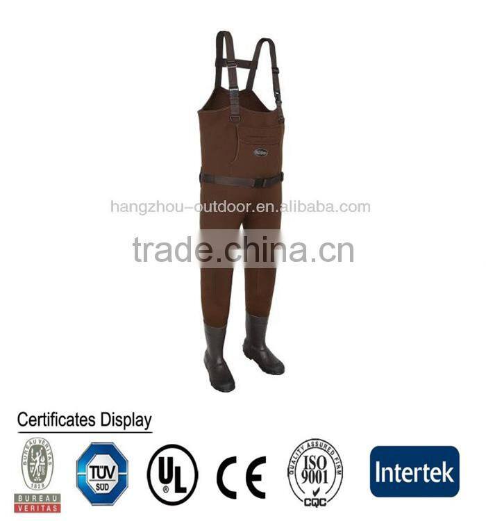 Men's Solid Neoprene Suspenders Fishing chest Wader