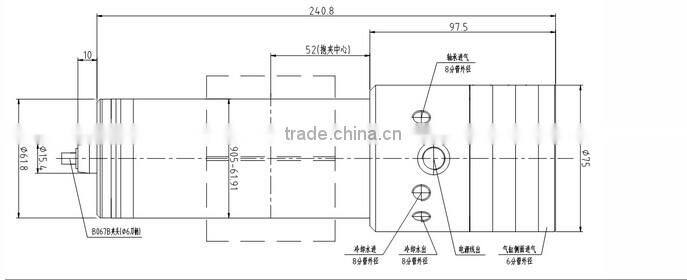 100000rpm high light electric spindle motor