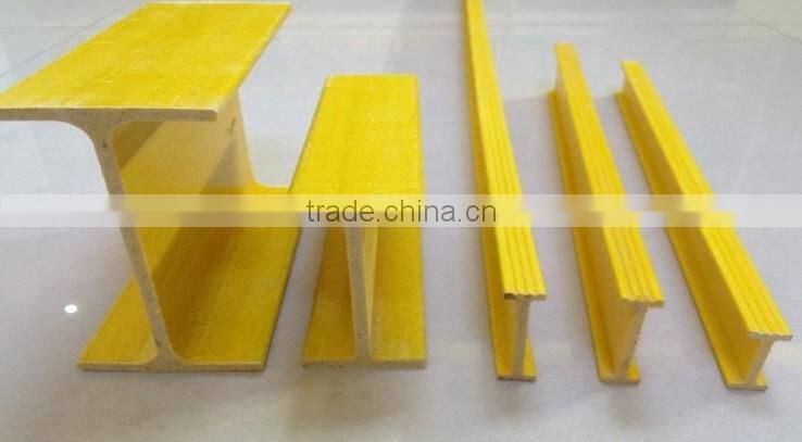 Hot selling frp pultruded I beam,frp i beam,fiberglass support beam
