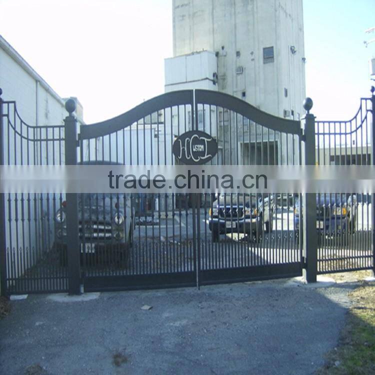 Custom height and colors iron pipe gate design Without welding