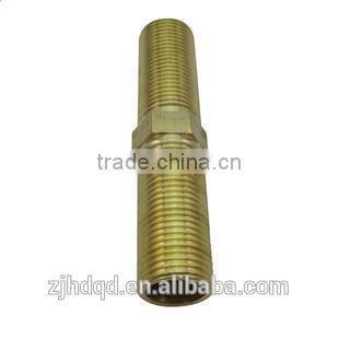 brass connector for rubber hose , direct coupler with 1/2" size , both male thread ,brass fitting with 100mm longth