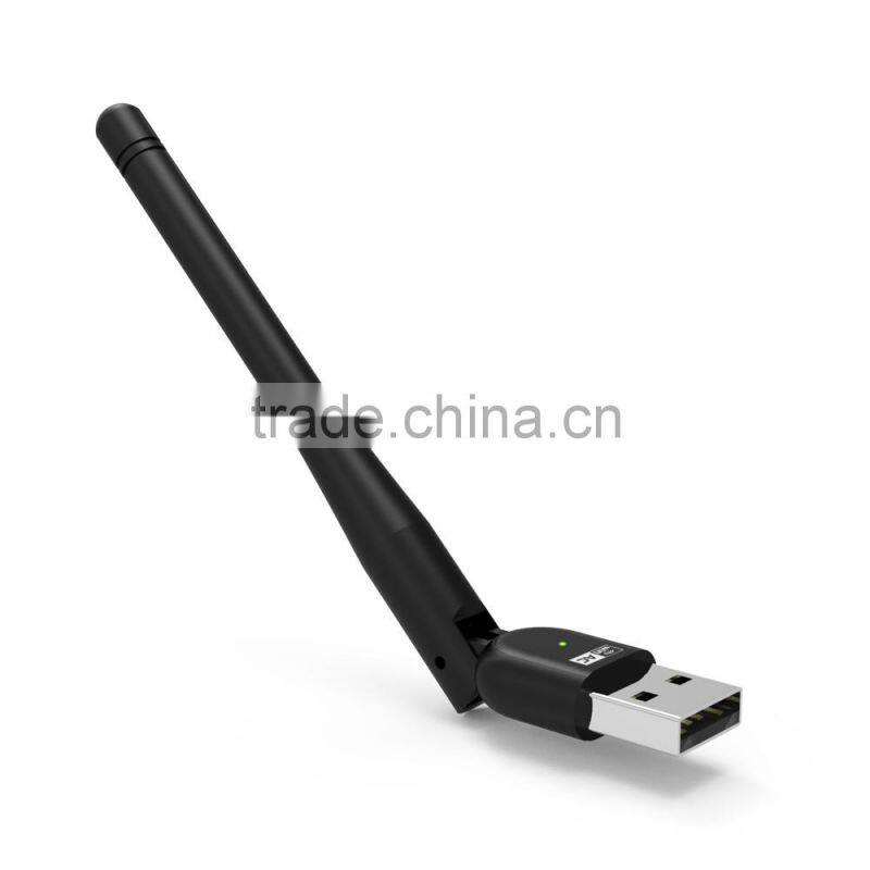 Mini 5GHz 433Mbps/2.4GHz 150Mbps wireless speed with 802.11AC,WiFi Wireless Network Card 802.11AC LAN Adapter With the antenna