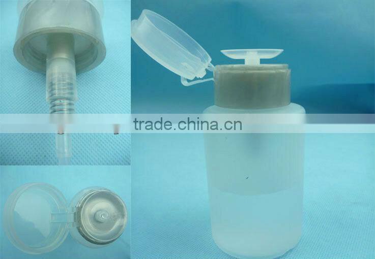 Nail polish remover pump and bottle